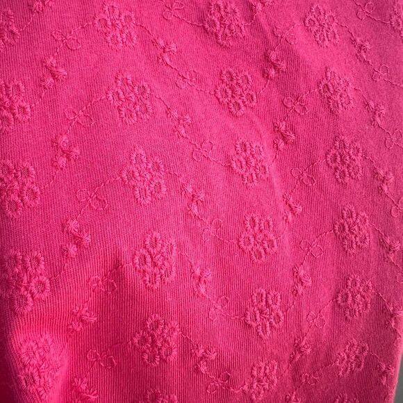 Cute Pink Peplum-Style Top, blouse, 100% cotton - Picture 2 of 5